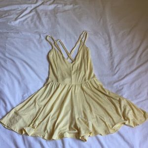 Yellow flowy romper